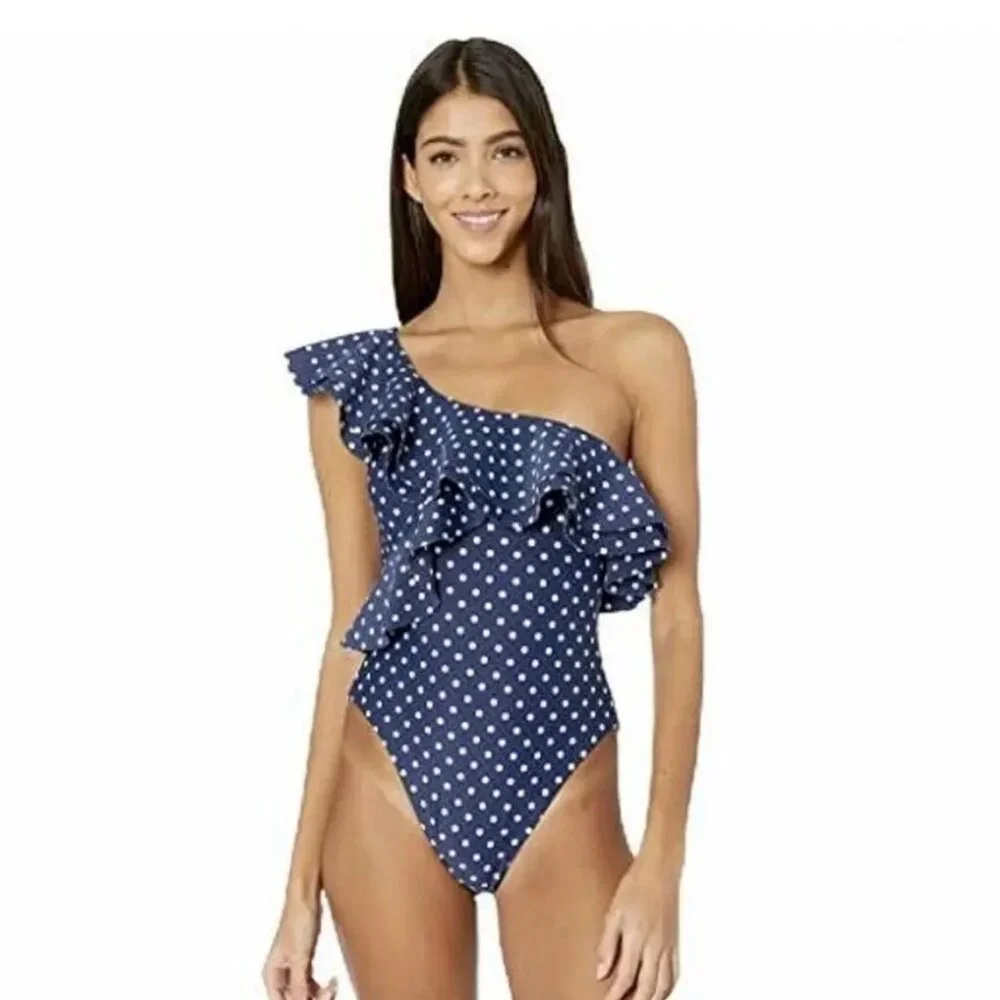 NEW with TAGS WeWoreWhat Stella One Piece One Shoulder Swimsuit  (size S)